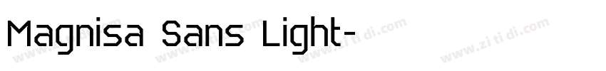 Magnisa Sans Light字体转换